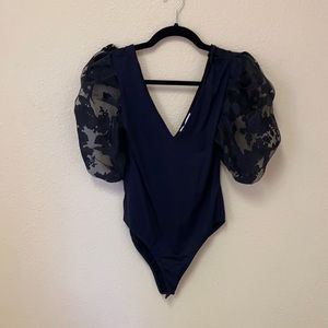 NWT Zara Black Bodysuit